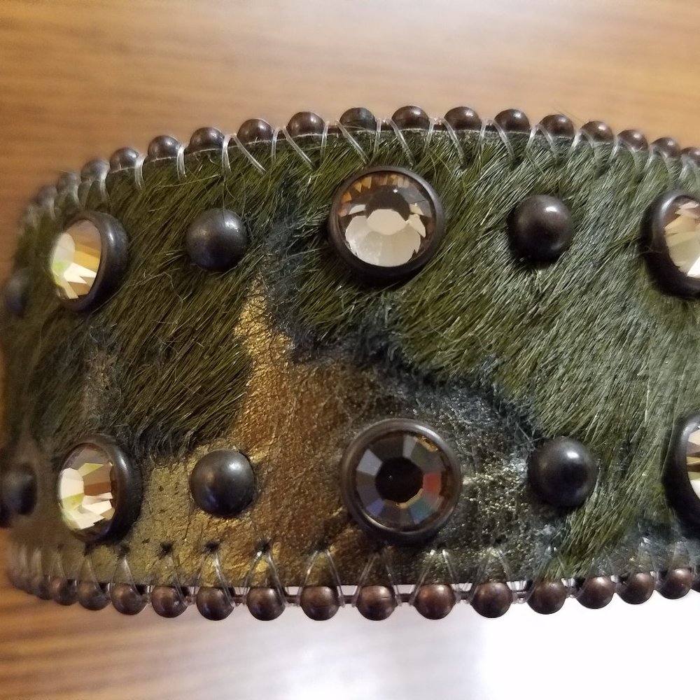 B.B. Simon Aliza-2 Belt w/ Horseshoe Buckle & Swarovski Crystals - Picture 11 of 16